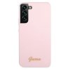 Guess GUHCS22MLSLMGLA S22+ S906lawenda/lavender hardcase Silicone Script Metal Logo